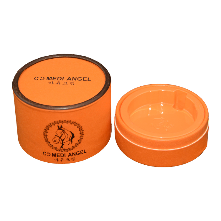 Wholesale Custom Printing Cardboard Cylinder Round Tube Box Packaging for Face Cream Packaging with Plastic Holder