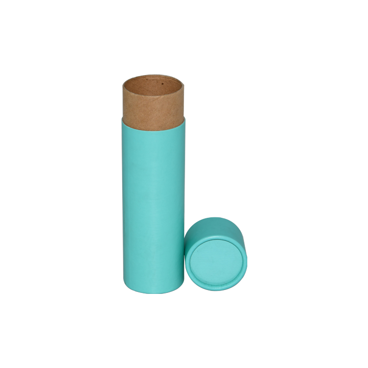 Free Sample Custom Round Cylinder Gift Box Round Cardboard Paper Tube Box for Gift Packaging in Tiffancy Blue