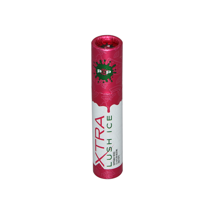Factory Price Handmade Cardboard Cylinder Tubes for E Juice Packaging E Liquid Packaging Box Tube with Hot Foil Stamping