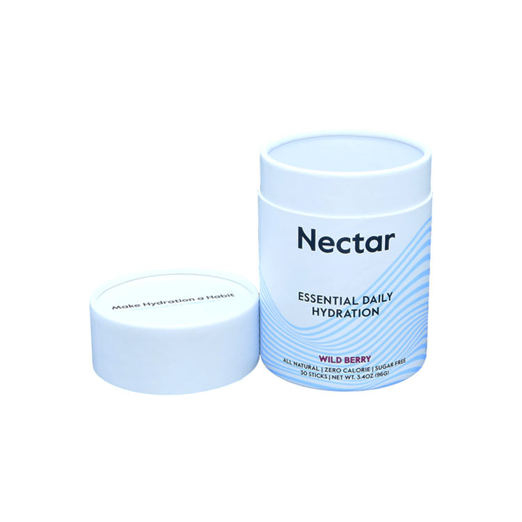 Paper Cylinder Box Cylindrical Cardboard Tube Packaging Box for Hydration Powder Packaging