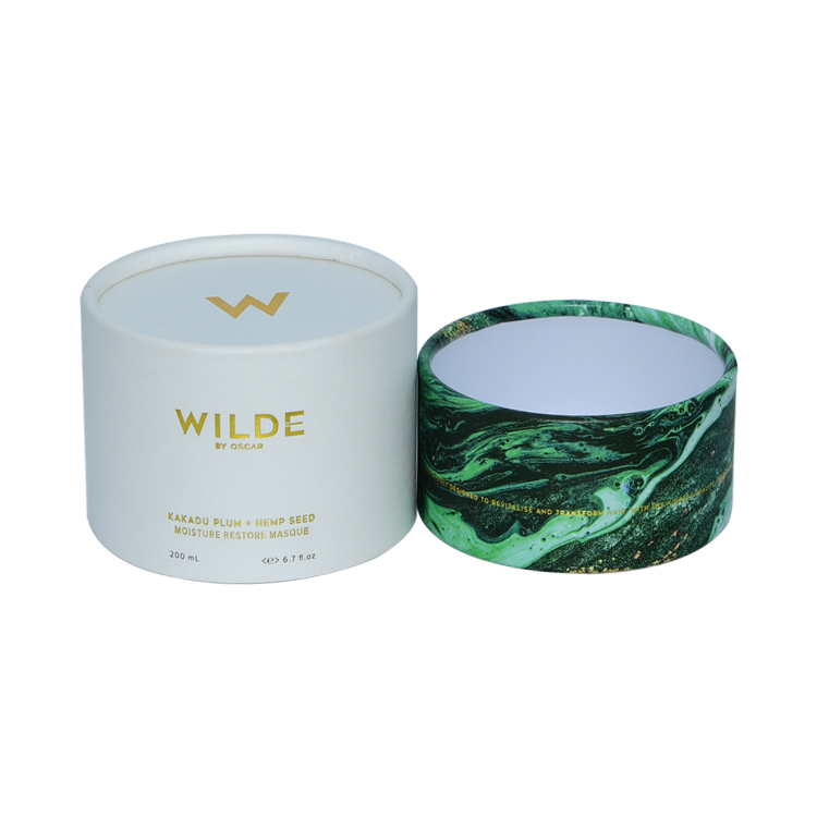 Custom Cardboard Tube Packaging for Essential Oil Bottle Hemp Seeds Oil Packaging