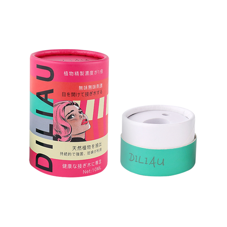 Manufacturer Price Cosmetics Paper Packaging Cylinder Box Cardboard Cylindrical Box with Custom Printing