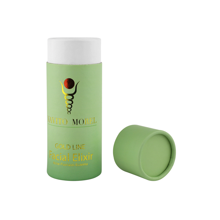 High Quality Small Round Shape Cosmetic Box Gift Skin Care Facial Cream Paper Cylinder Tube Packaging