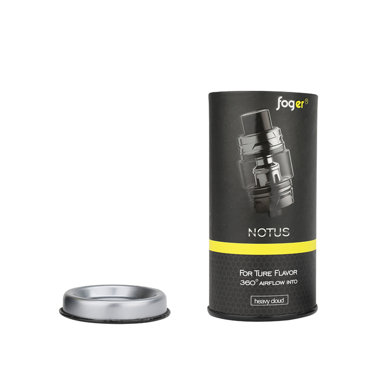 Food Grade Food Paper Packaging Cans Paper Tube Box with Rolled Edge and Metal Tin Lids