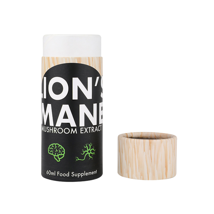 Cardboard Cylindrical Box for Food Supplements Packaging