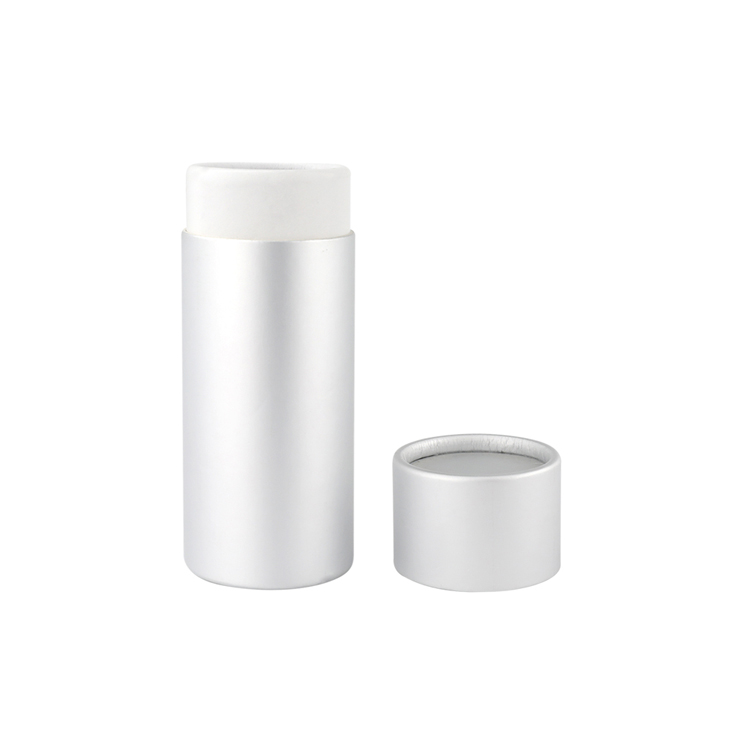 Sliver Cardboard Cylinder Box Paper Tube Box for Makeup