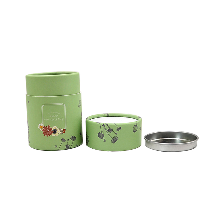 Paper Cylinder Tube Box with Aluminum Foil Lining and Tin Plate