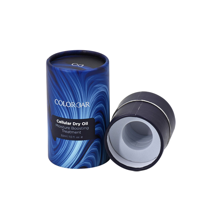 Cardboard Tube Packaging Box for 30ml Cellular Dry Oil Bottle with EVA Holder