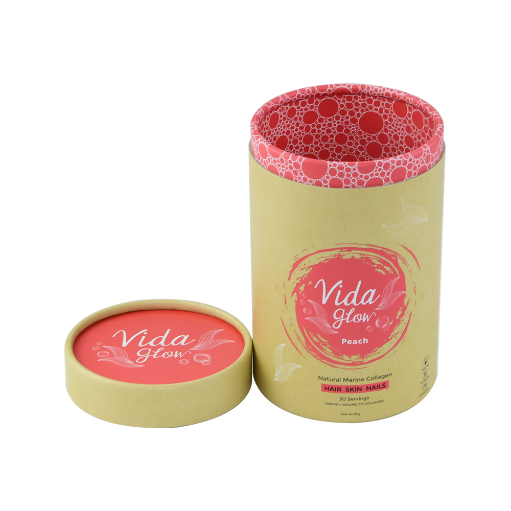 Customized Paper Tube Box Round Cardboard Tube Box for Hair Nails Packaging