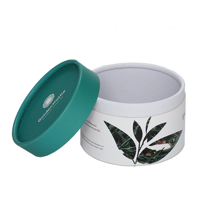 Luxury Recycles Eco Friendly Cylindrical Cardboard Box Gift Skincare Packaging Paper Tube Box