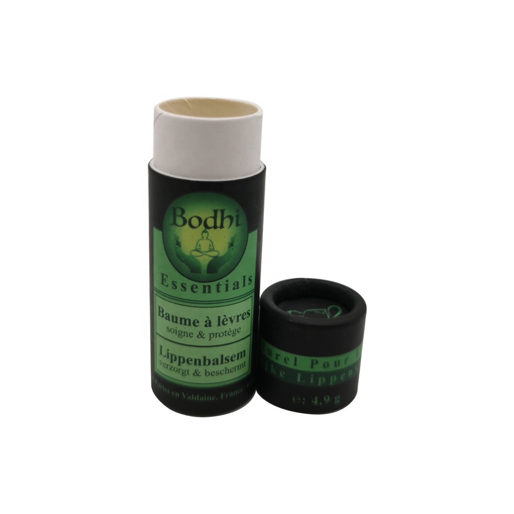 Wholesale Custom Luxury Eco Friendly Paper Small Lip Balm Cylinder Box Lipgloss Lipstick Paper Tube Packaging Boxes