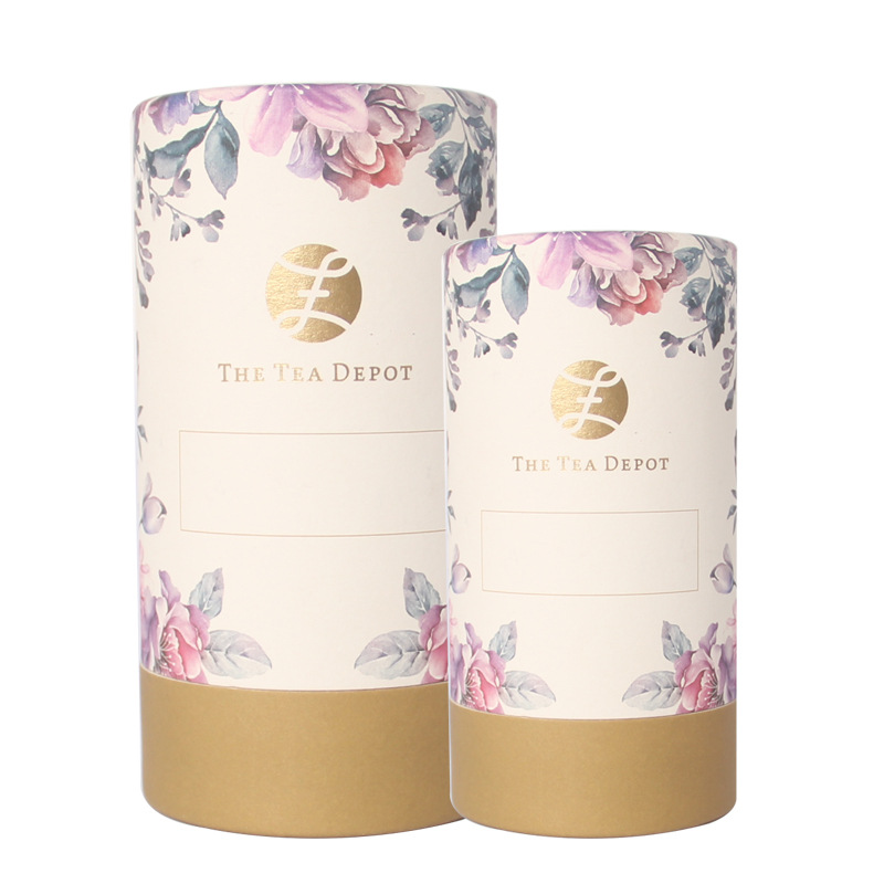 Customized Eco Friendly Food Grade Paper Tube Box Customized Food Packaging Kraft Paper Tube Packaging