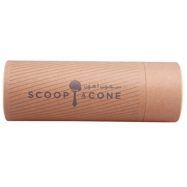 Wholesale Custom Design T-Shirt Gift Paper Tube Packaging Eco-Friendly Kraft Paper Tube Box for Underwear