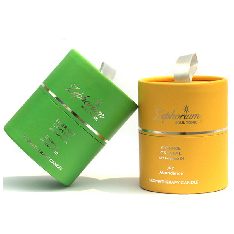 Wholesale Custom Paper Tube Cosmetic Tube Gift Box Essential Oil Bottle Paper Tube Packaging With Ribbon On Top