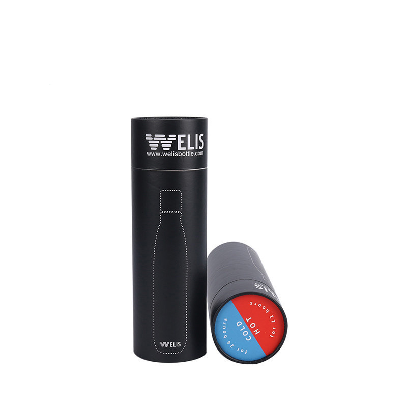Factory Wholesale Custom Water Bottle Paper Tube Packaging Round Thermos Cup Cola Cup Gift Paper Tube Packaging