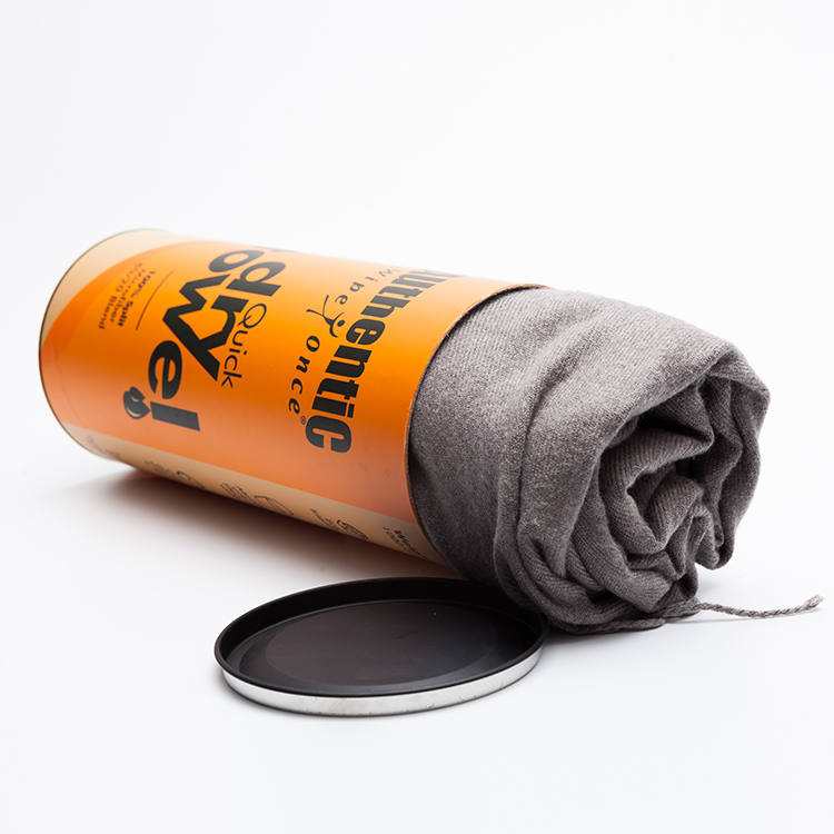 Wholesale Custom Recyclable Cardboard Cylinder Container Tube Carton Metal Lid Paper Canister For Briefs Packaging