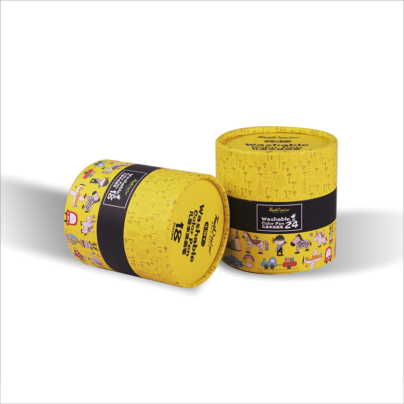 Custom Design Printed Biodegradable Cylinder Boxes Paper Tube Box For Cosmetic Face Cream