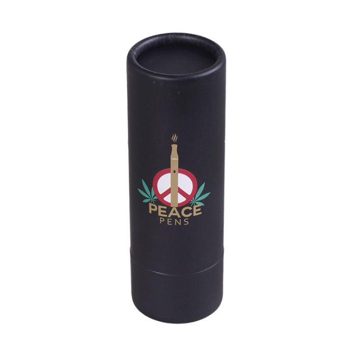 Custom Eco Friendly Black Cardboard Tubes Wholesale Packaging Paper Tube For Vape Pen