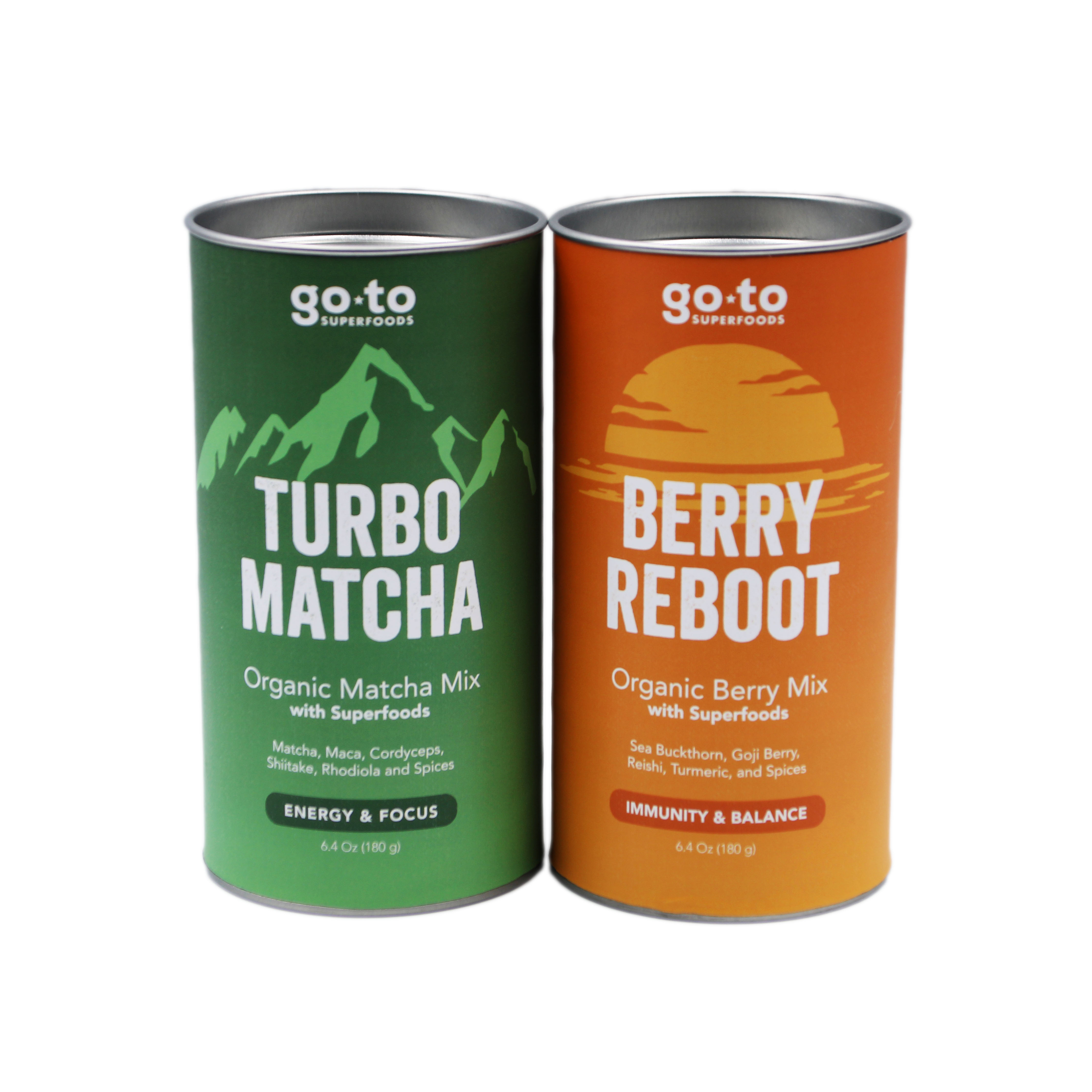 Custom Logo Design Aluminum Lining Paper Tube Packaging With Two Side Metal Lid For Food