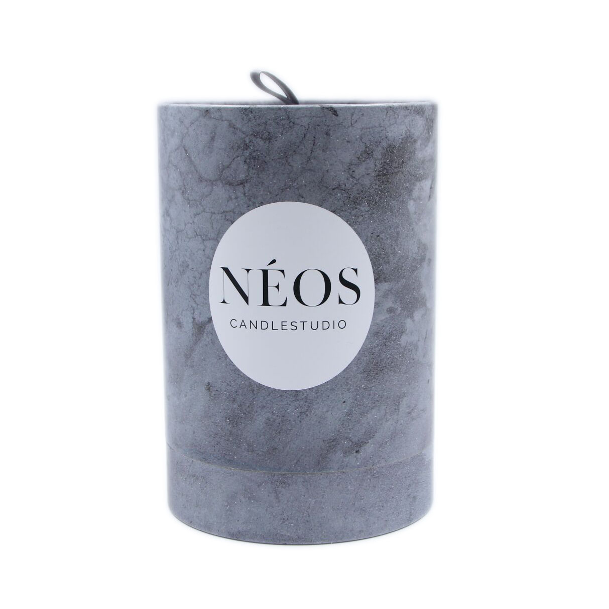 Custom Quality Cardboard Grey Marble Candle Paper Tube Packaging Wide Mouth Candle Jar Round Gift Paper Tube Box
