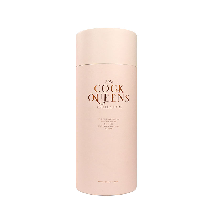 Eco Friendly Full Color Printed Large Pink Paper Tube Container Cylinder Cardboard Packaging Round Box Push Up Paper Tube
