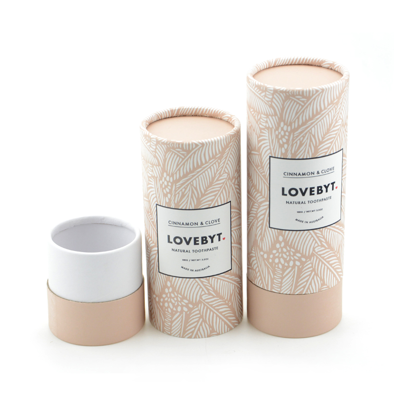 Hot Sale Custom Cylinder Packaging Gift Paper Box Cosmetic Essential Oil Paper Tube Packaging