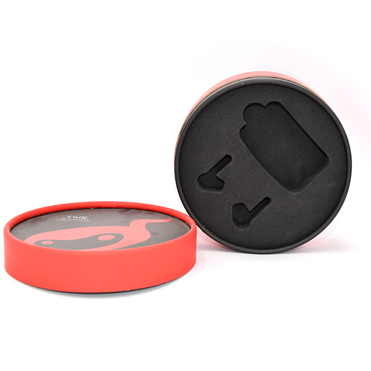 Custom Printed Headphone Paper Tube Packaging Cardboard Round Tube Packaging Box For Earphone