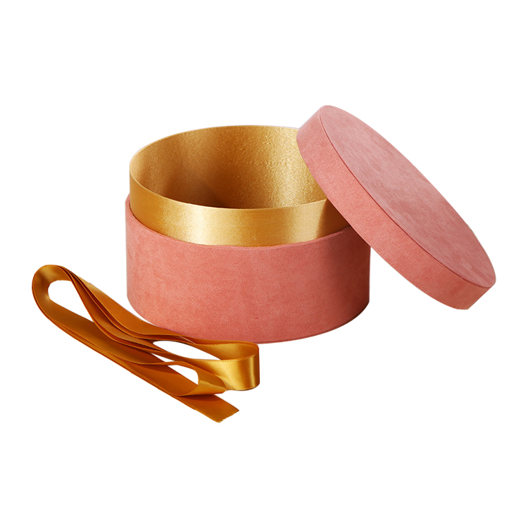 Suede Paper Box, Velvet Round Cardboard Box, Suede Cylinder Tube Box 06.jpg